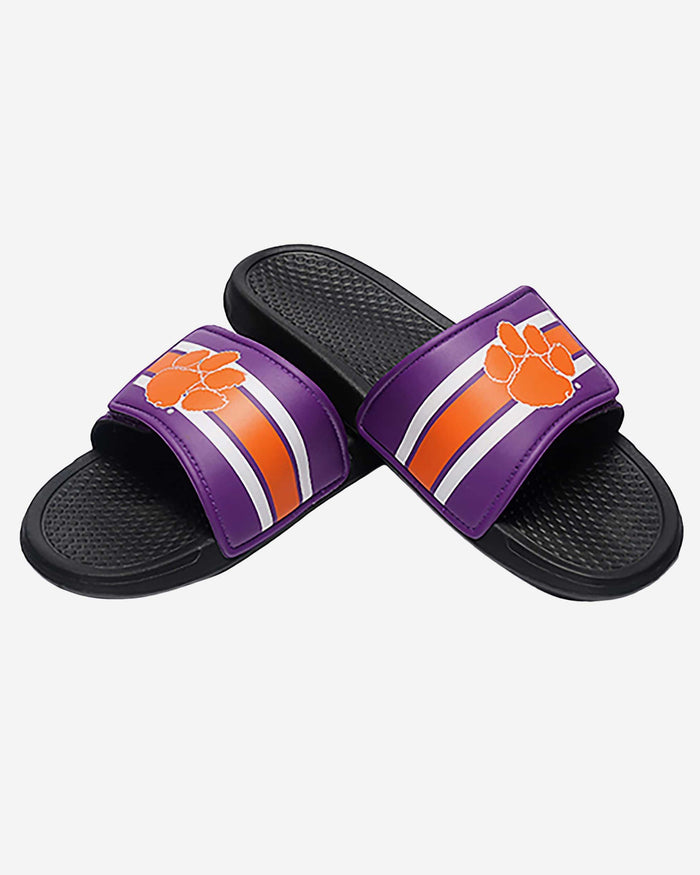 Clemson Tigers Stripe Legacy Sport Slide FOCO - FOCO.com