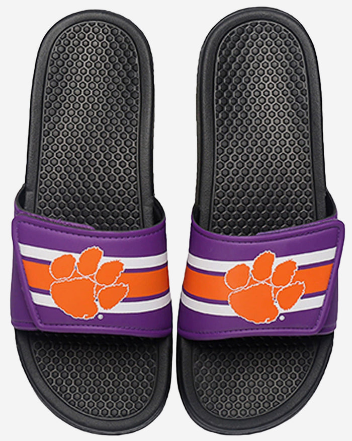 Clemson Tigers Stripe Legacy Sport Slide FOCO S - FOCO.com