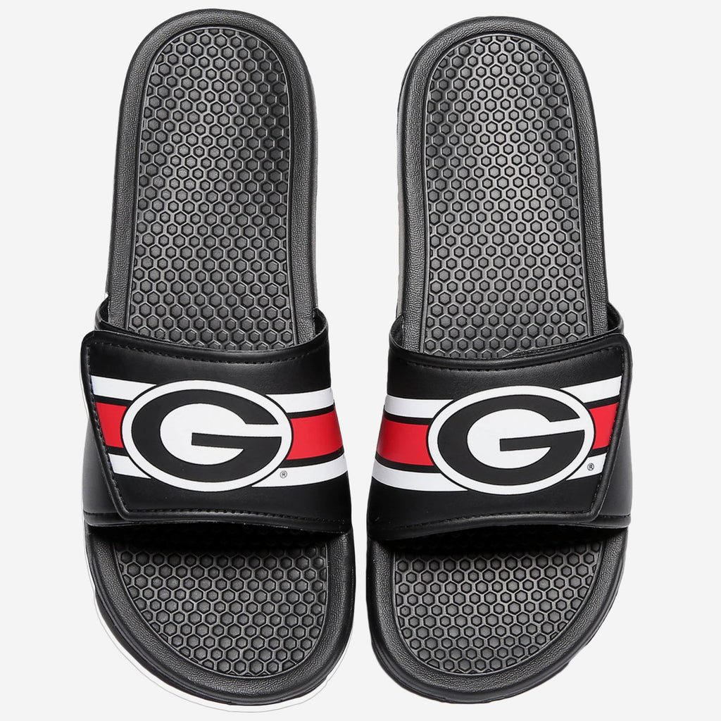Georgia Bulldogs Stripe Legacy Sport Slide FOCO S - FOCO.com