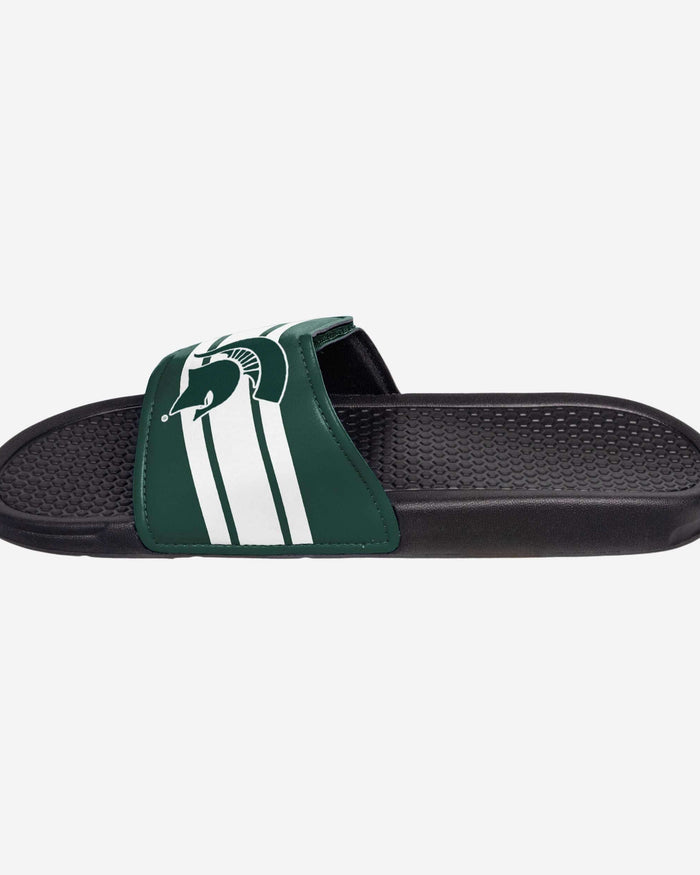 Michigan State Spartans Stripe Legacy Sport Slide FOCO - FOCO.com