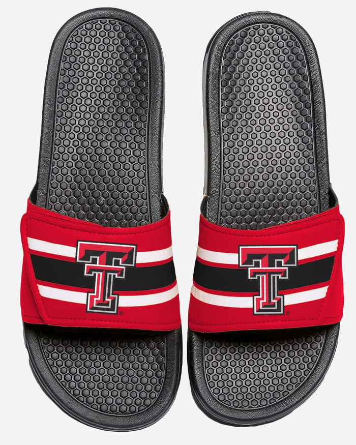 Texas Tech Red Raiders Stripe Legacy Sport Slide FOCO S - FOCO.com