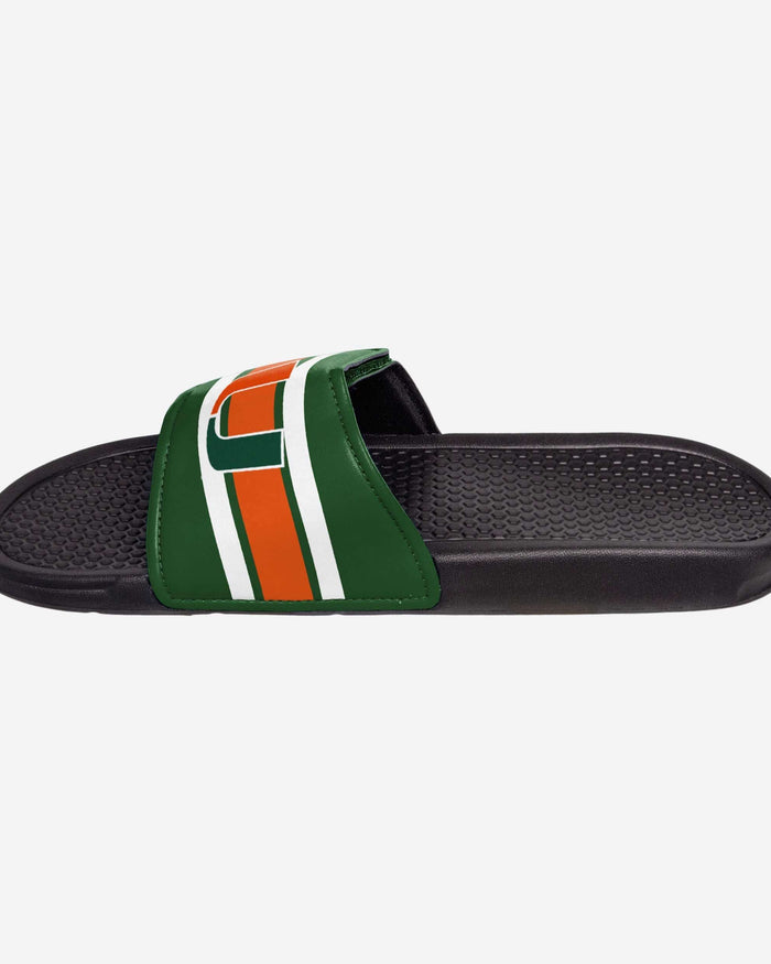 Miami Hurricanes Stripe Legacy Sport Slide FOCO - FOCO.com