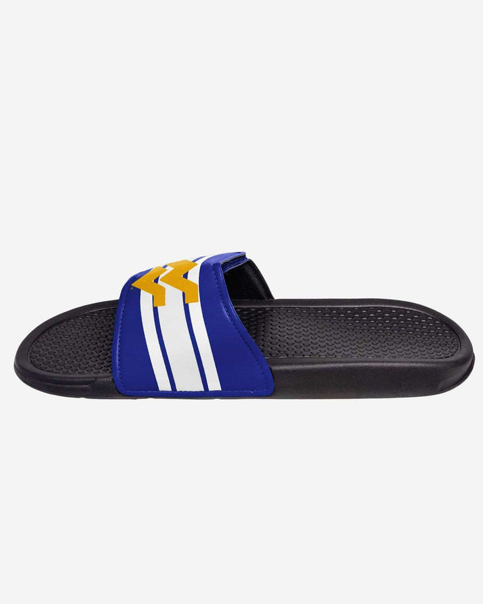 West Virginia Mountaineers Stripe Legacy Sport Slide FOCO - FOCO.com