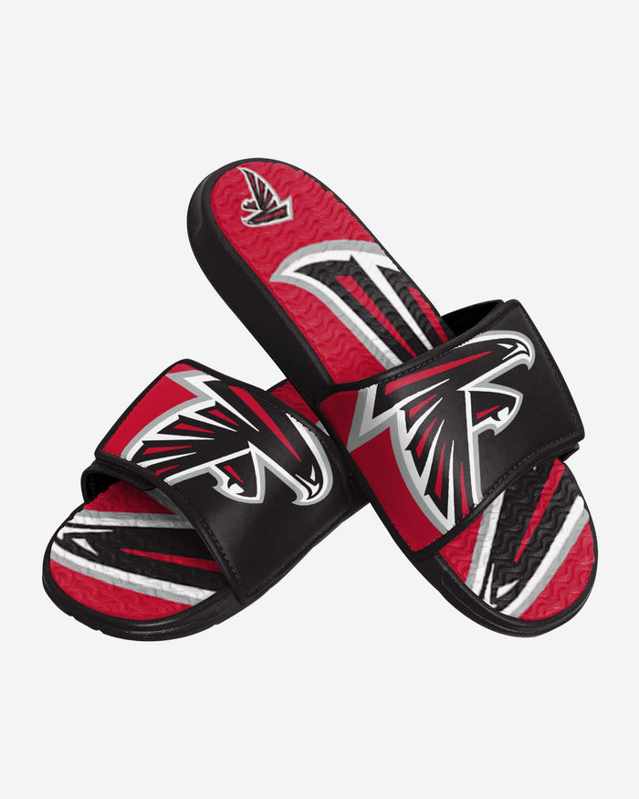 Atlanta Falcons Colorblock Big Logo Gel Slide FOCO - FOCO.com