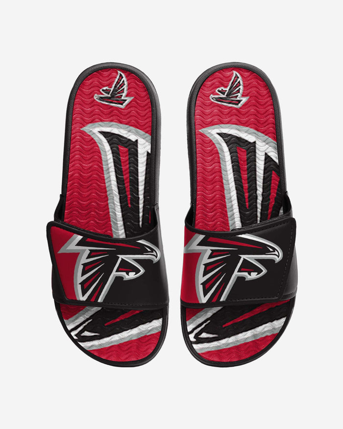 Atlanta Falcons Colorblock Big Logo Gel Slide FOCO S - FOCO.com