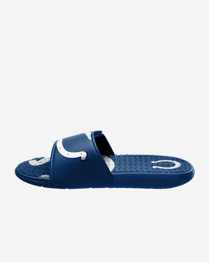 Indianapolis Colts Colorblock Big Logo Gel Slide FOCO - FOCO.com