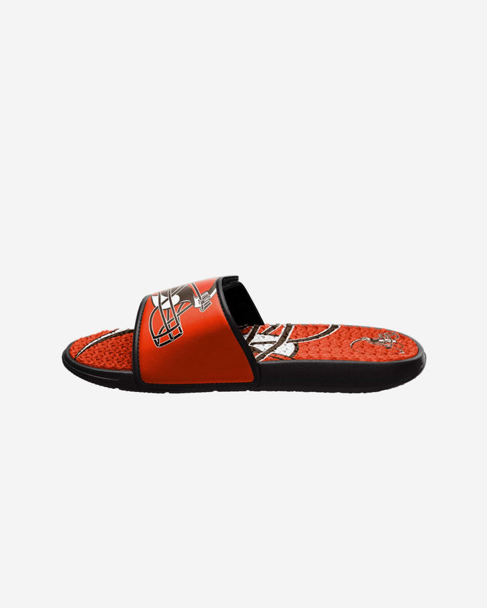 Cleveland Browns Youth Colorblock Big Logo Gel Slide FOCO - FOCO.com