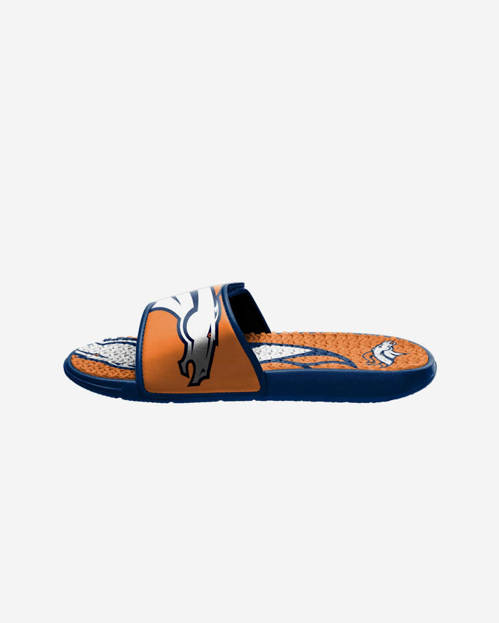 Denver Broncos Youth Colorblock Big Logo Gel Slide FOCO - FOCO.com