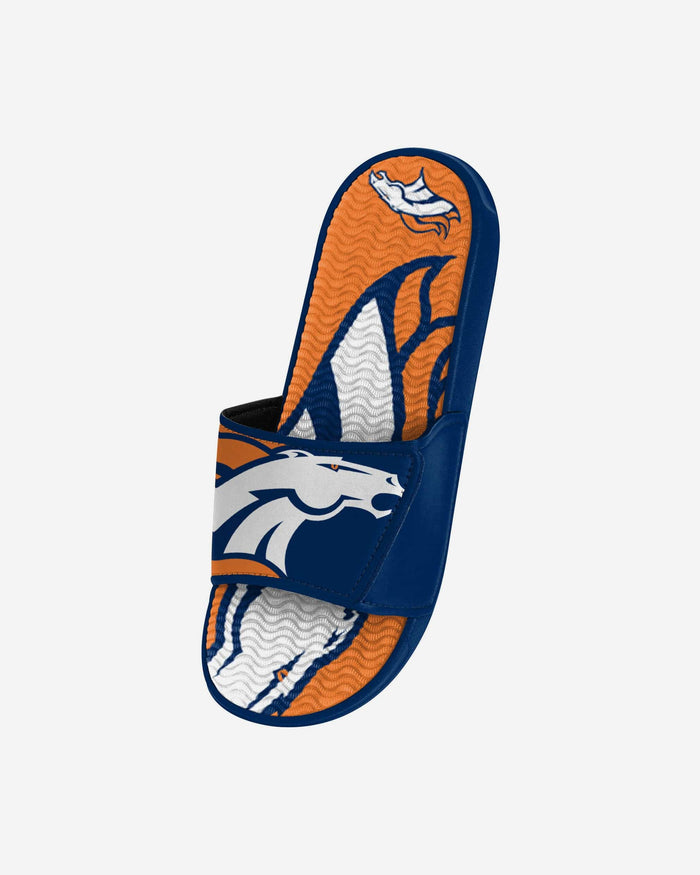 Denver Broncos Youth Colorblock Big Logo Gel Slide FOCO - FOCO.com