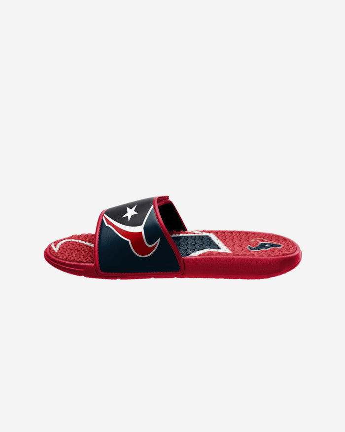 Houston Texans Youth Colorblock Big Logo Gel Slide FOCO - FOCO.com