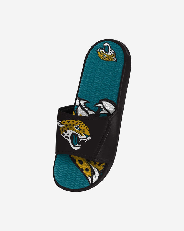 Jacksonville Jaguars Youth Colorblock Big Logo Gel Slide FOCO - FOCO.com