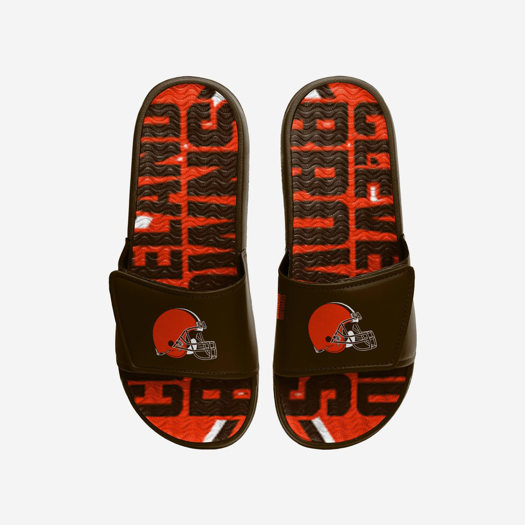 Cleveland Browns Bold Wordmark Gel Slide FOCO S - FOCO.com