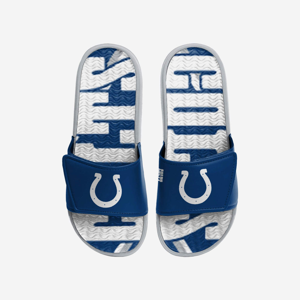 Indianapolis Colts Bold Wordmark Gel Slide FOCO S - FOCO.com