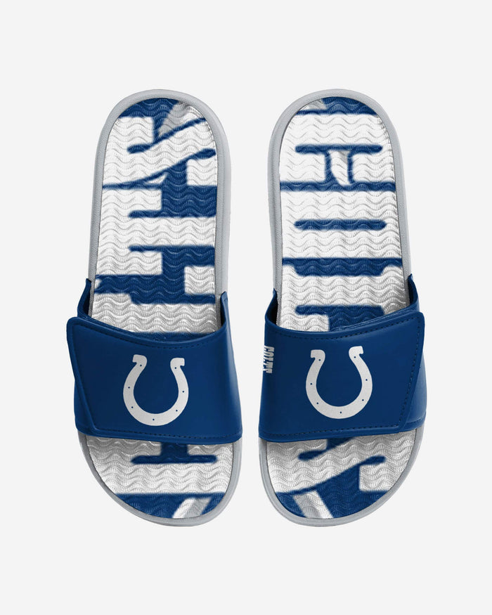 Indianapolis Colts Bold Wordmark Gel Slide FOCO S - FOCO.com