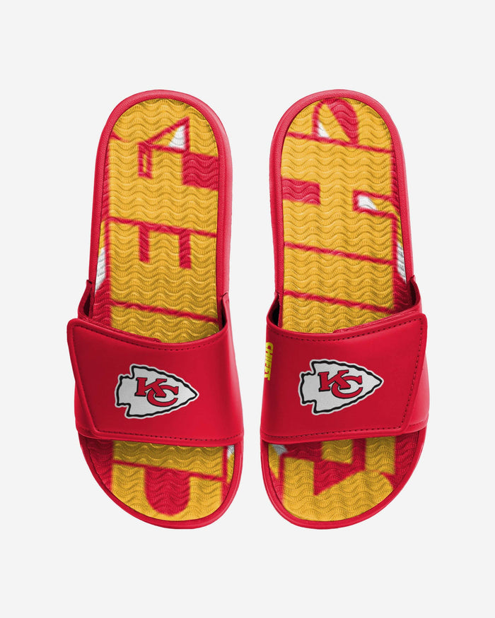 Kansas City Chiefs Bold Wordmark Gel Slide FOCO S - FOCO.com