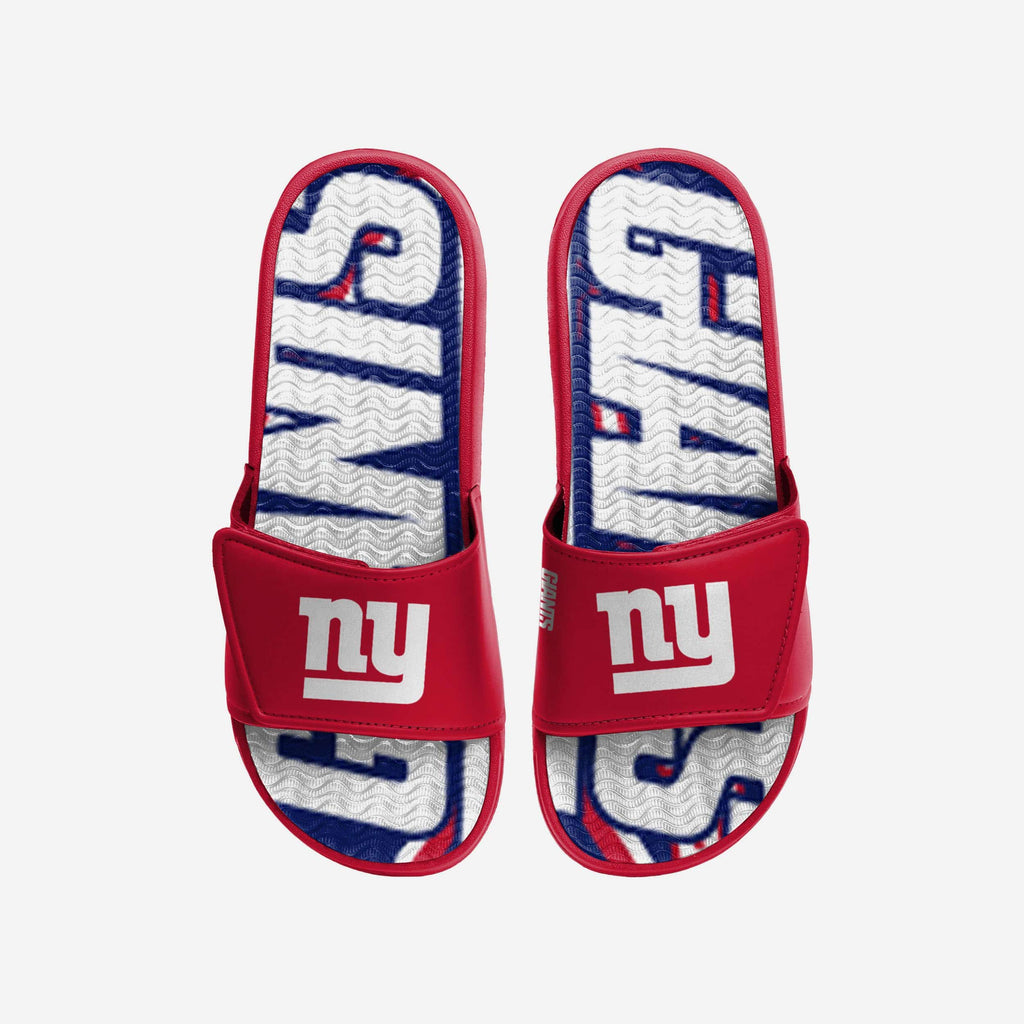New York Giants Bold Wordmark Gel Slide FOCO S - FOCO.com