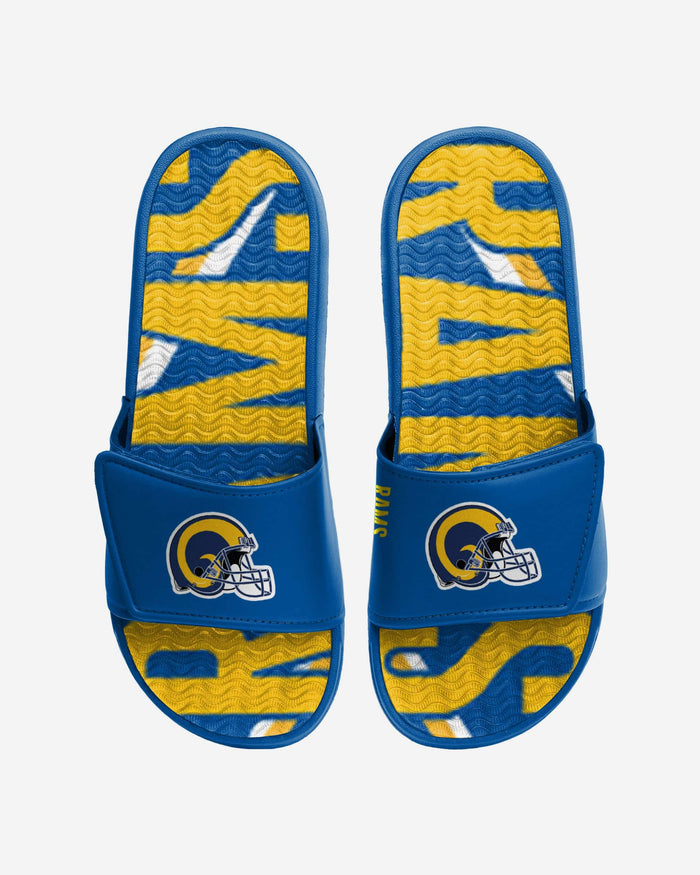 Los Angeles Rams Bold Wordmark Gel Slide FOCO S - FOCO.com