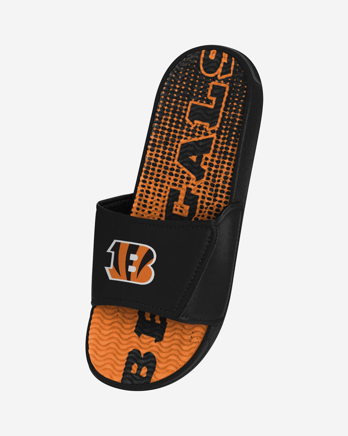 Cincinnati Bengals Gradient Wordmark Gel Slide FOCO - FOCO.com