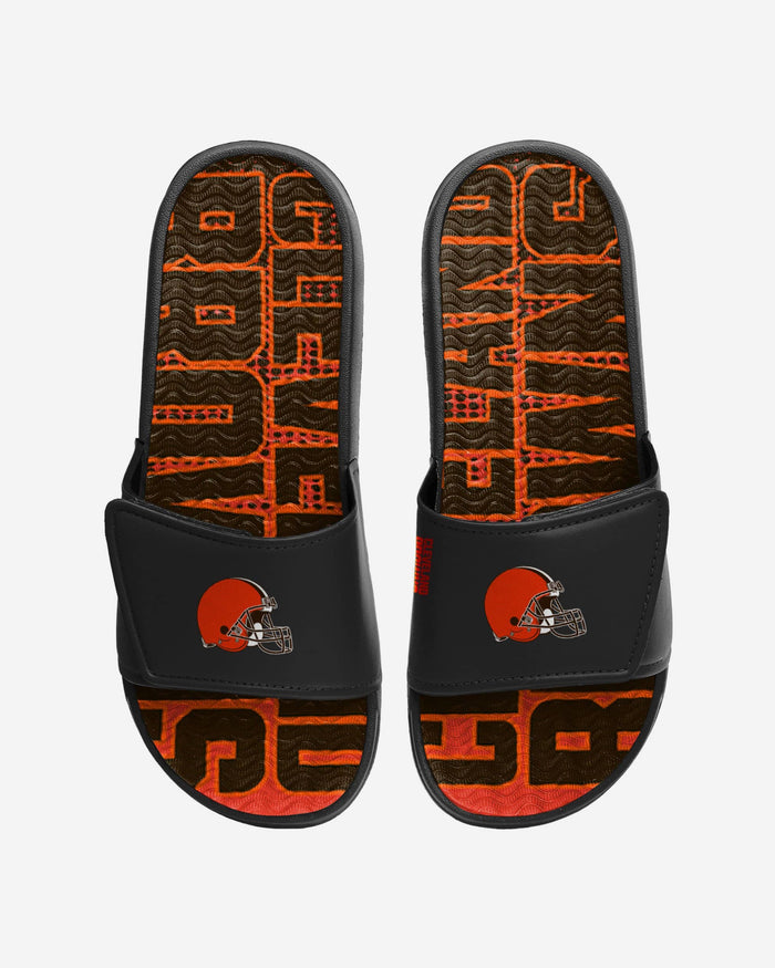 Cleveland Browns Gradient Wordmark Gel Slide FOCO S - FOCO.com