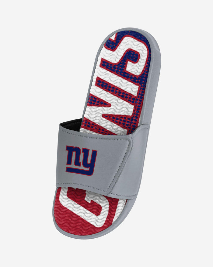 New York Giants Gradient Wordmark Gel Slide FOCO - FOCO.com