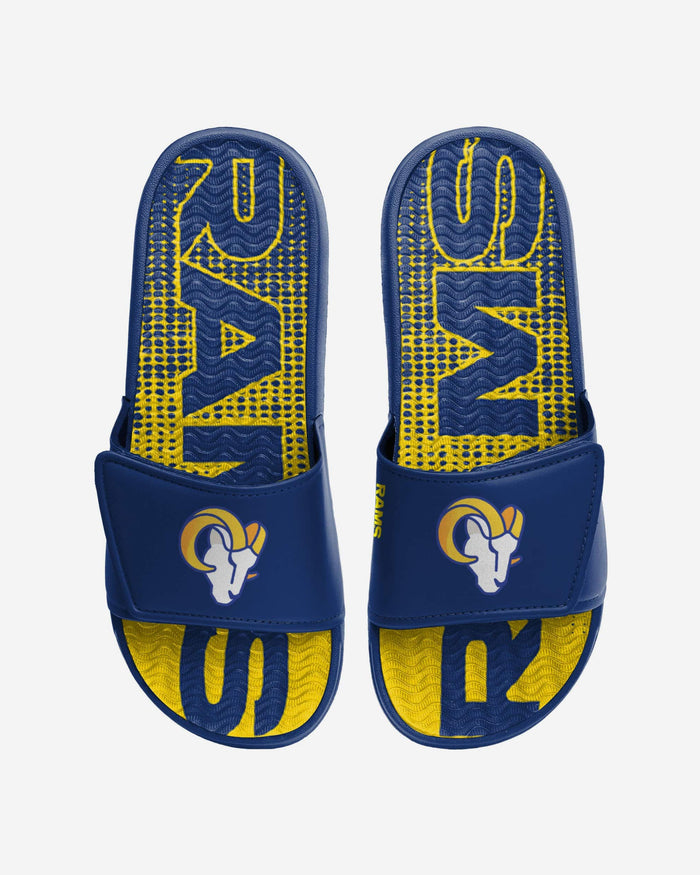 Los Angeles Rams Gradient Wordmark Gel Slide FOCO S - FOCO.com