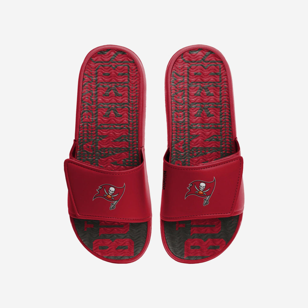Tampa Bay Buccaneers Gradient Wordmark Gel Slide FOCO S - FOCO.com