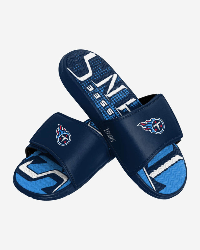 Tennessee Titans Gradient Wordmark Gel Slide FOCO - FOCO.com