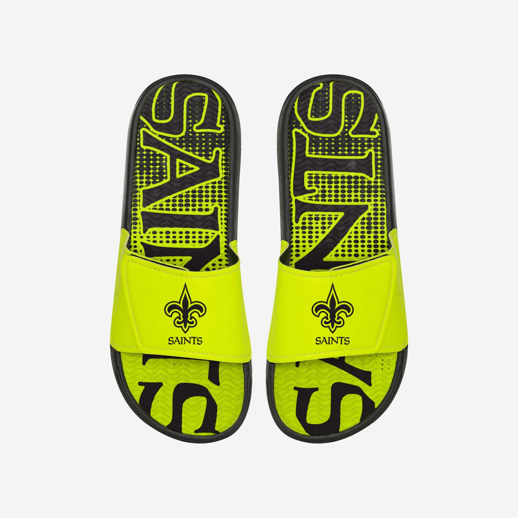 New Orleans Saints Highlights Gel Slide FOCO S - FOCO.com