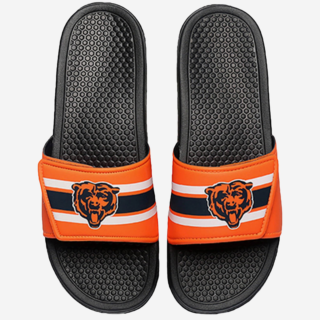 Chicago Bears Stripe Legacy Sport Slide FOCO S - FOCO.com
