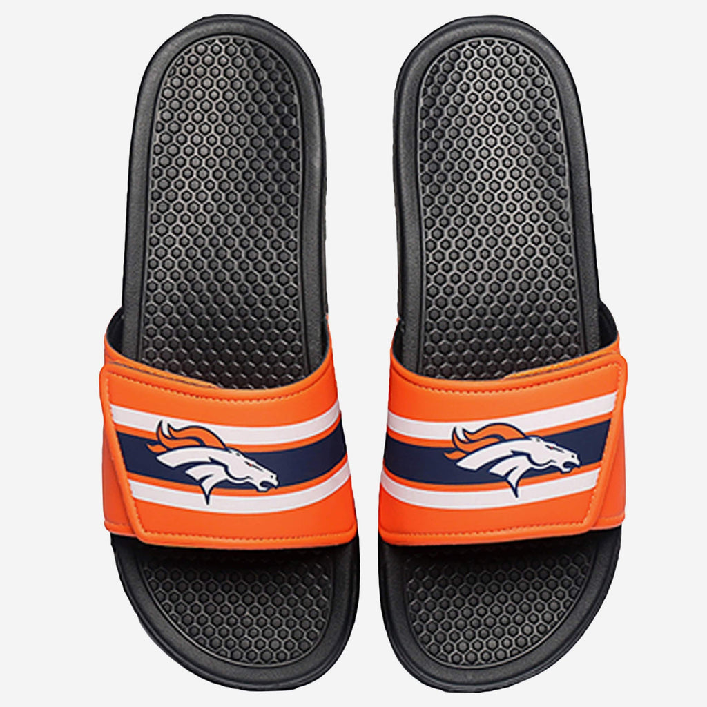 Denver Broncos Stripe Legacy Sport Slide FOCO S - FOCO.com