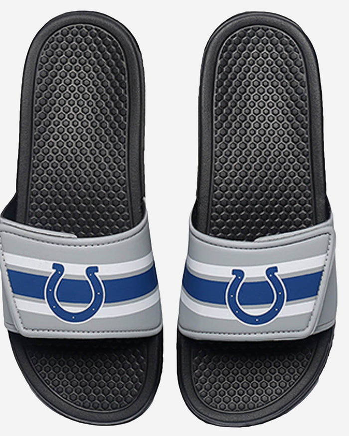 Indianapolis Colts Stripe Legacy Sport Slide FOCO S - FOCO.com