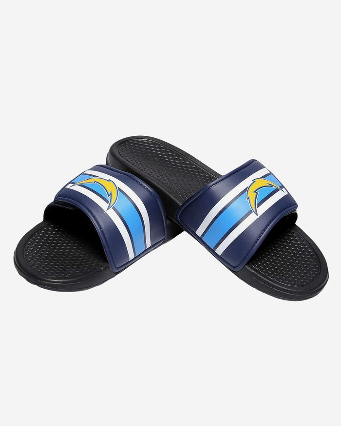 Los Angeles Chargers Stripe Legacy Sport Slide FOCO - FOCO.com