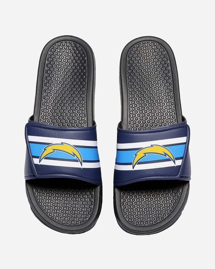 Los Angeles Chargers Stripe Legacy Sport Slide FOCO M - FOCO.com