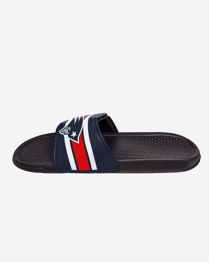 New England Patriots Youth Stripe Legacy Velcro Sport Slide FOCO - FOCO.com