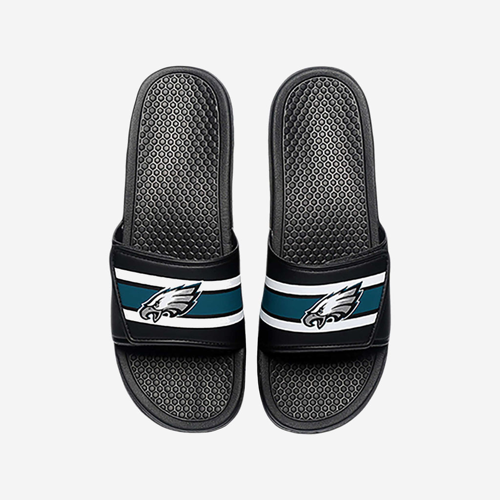 Philadelphia Eagles Stripe Legacy Sport Slide FOCO S - FOCO.com