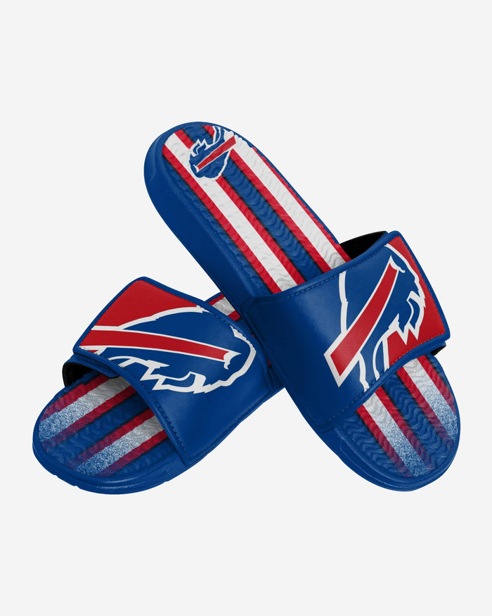 Buffalo Bills Team Stripe Gel Slide FOCO - FOCO.com