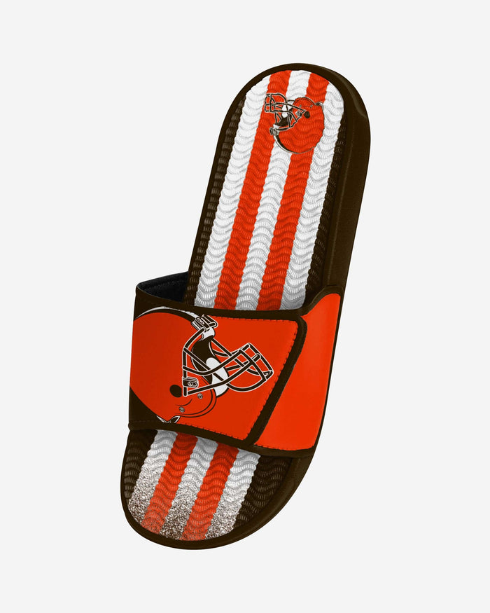 Cleveland Browns Team Stripe Gel Slide FOCO - FOCO.com