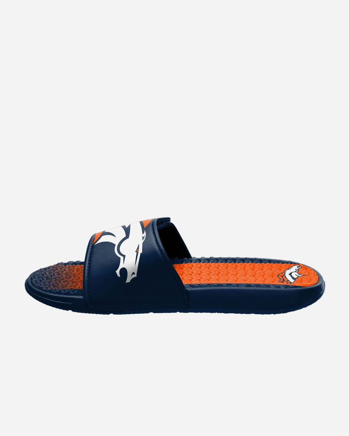 Denver Broncos Team Stripe Gel Slide FOCO - FOCO.com