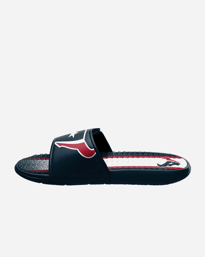 Houston Texans Team Stripe Gel Slide FOCO - FOCO.com