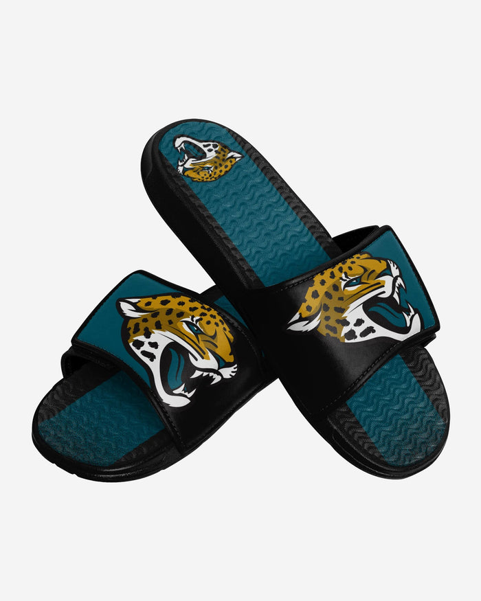 Jacksonville Jaguars Team Stripe Gel Slide FOCO - FOCO.com