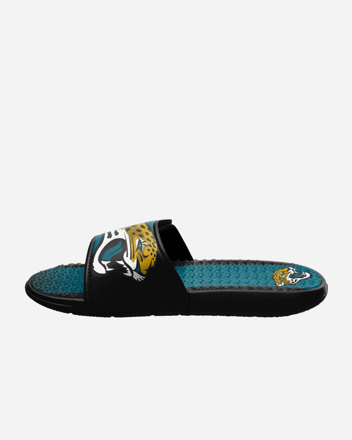 Jacksonville Jaguars Team Stripe Gel Slide FOCO - FOCO.com