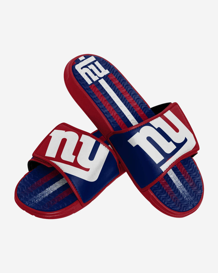 New York Giants Team Stripe Gel Slide FOCO - FOCO.com