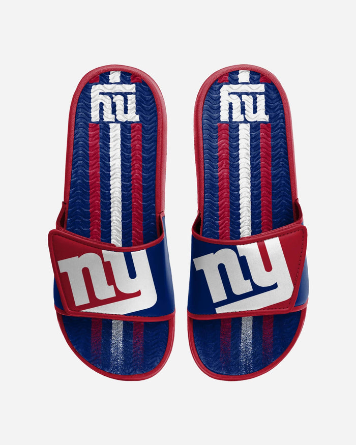 New York Giants Team Stripe Gel Slide FOCO S - FOCO.com