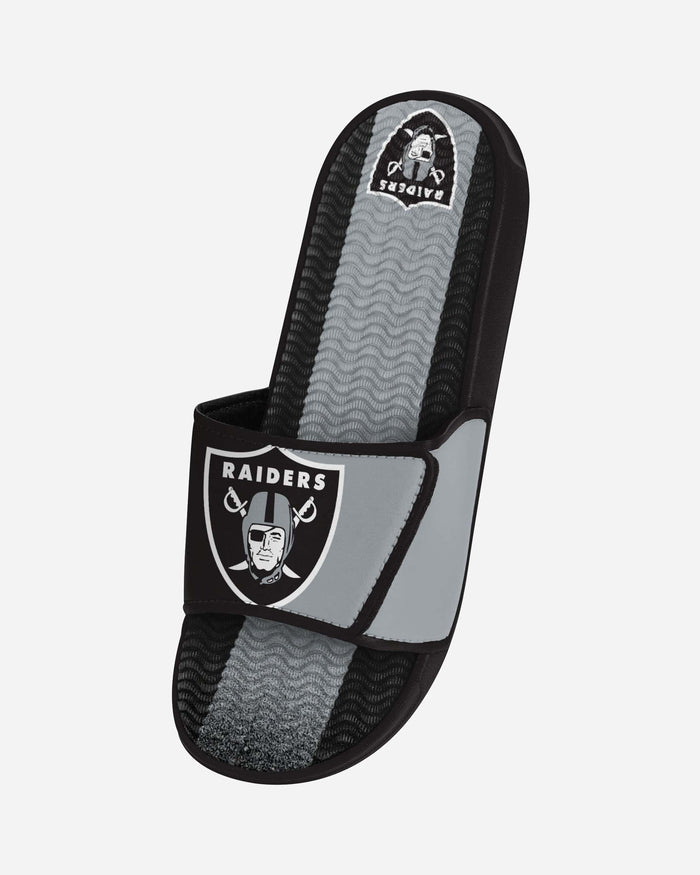 Las Vegas Raiders Team Stripe Gel Slide FOCO - FOCO.com