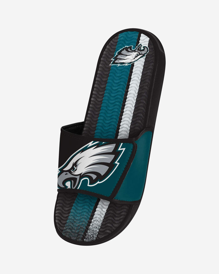 Philadelphia Eagles Team Stripe Gel Slide FOCO - FOCO.com