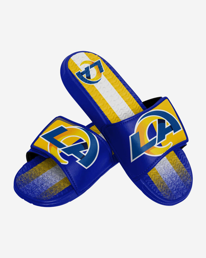 Los Angeles Rams Team Stripe Gel Slide FOCO - FOCO.com