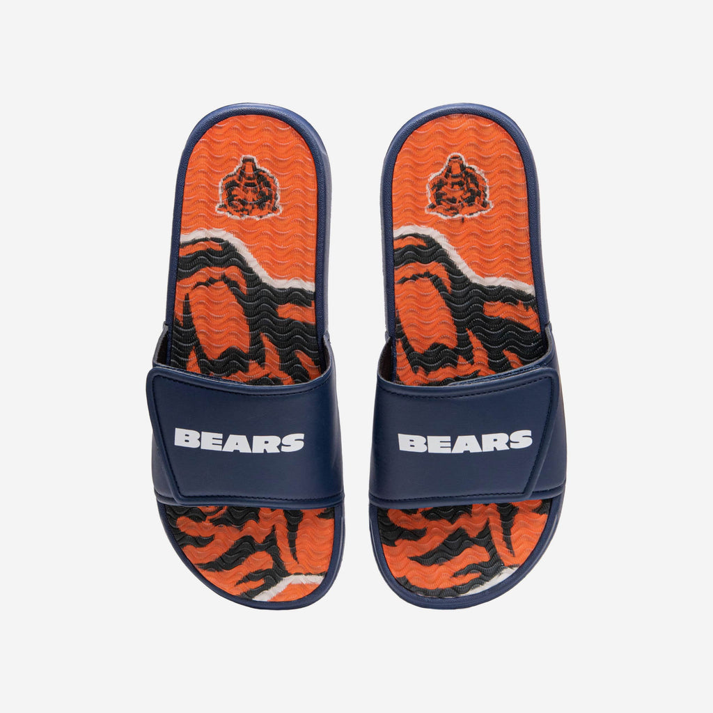 Chicago Bears Wordmark Gel Slide FOCO S - FOCO.com