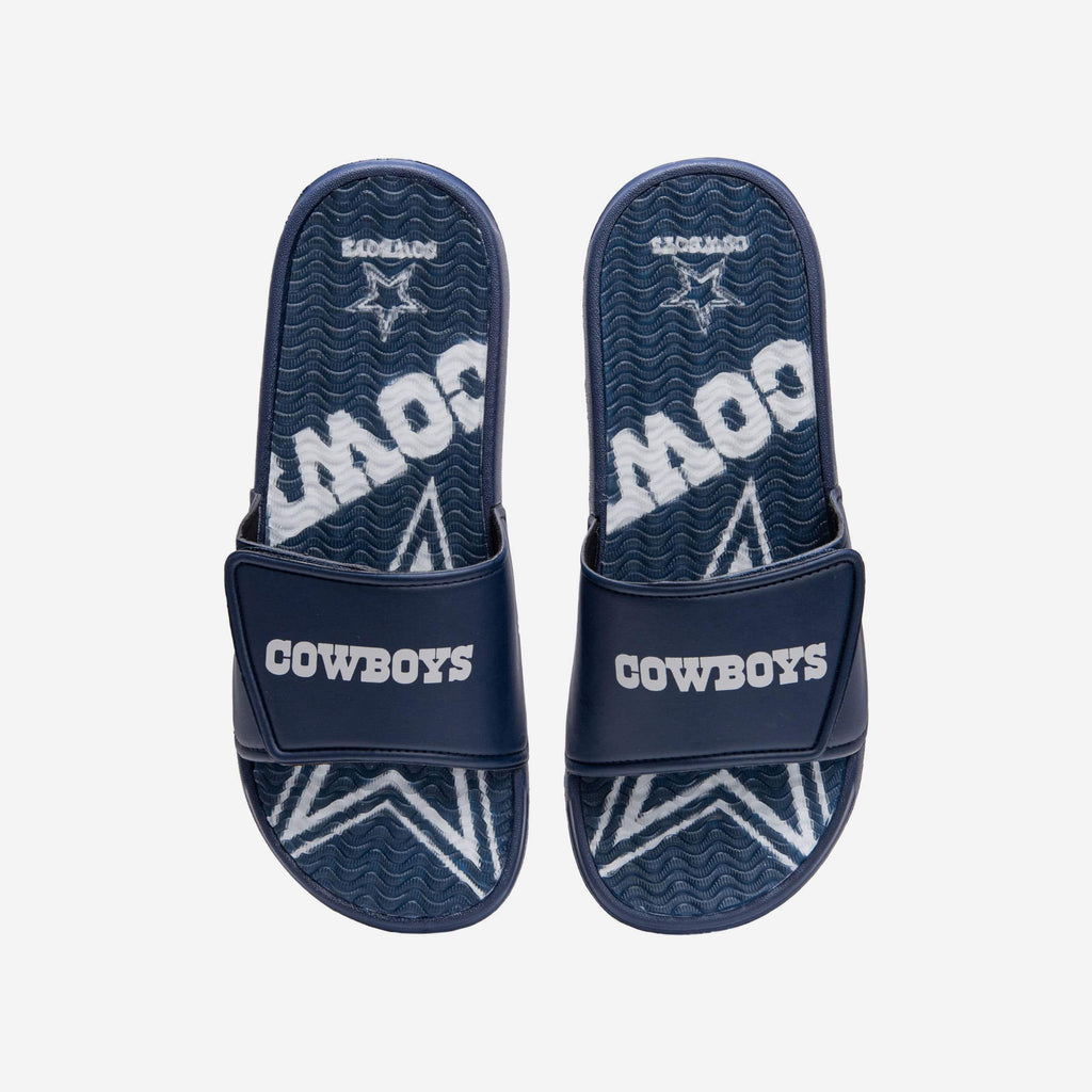 Dallas Cowboys Wordmark Gel Slide FOCO S - FOCO.com