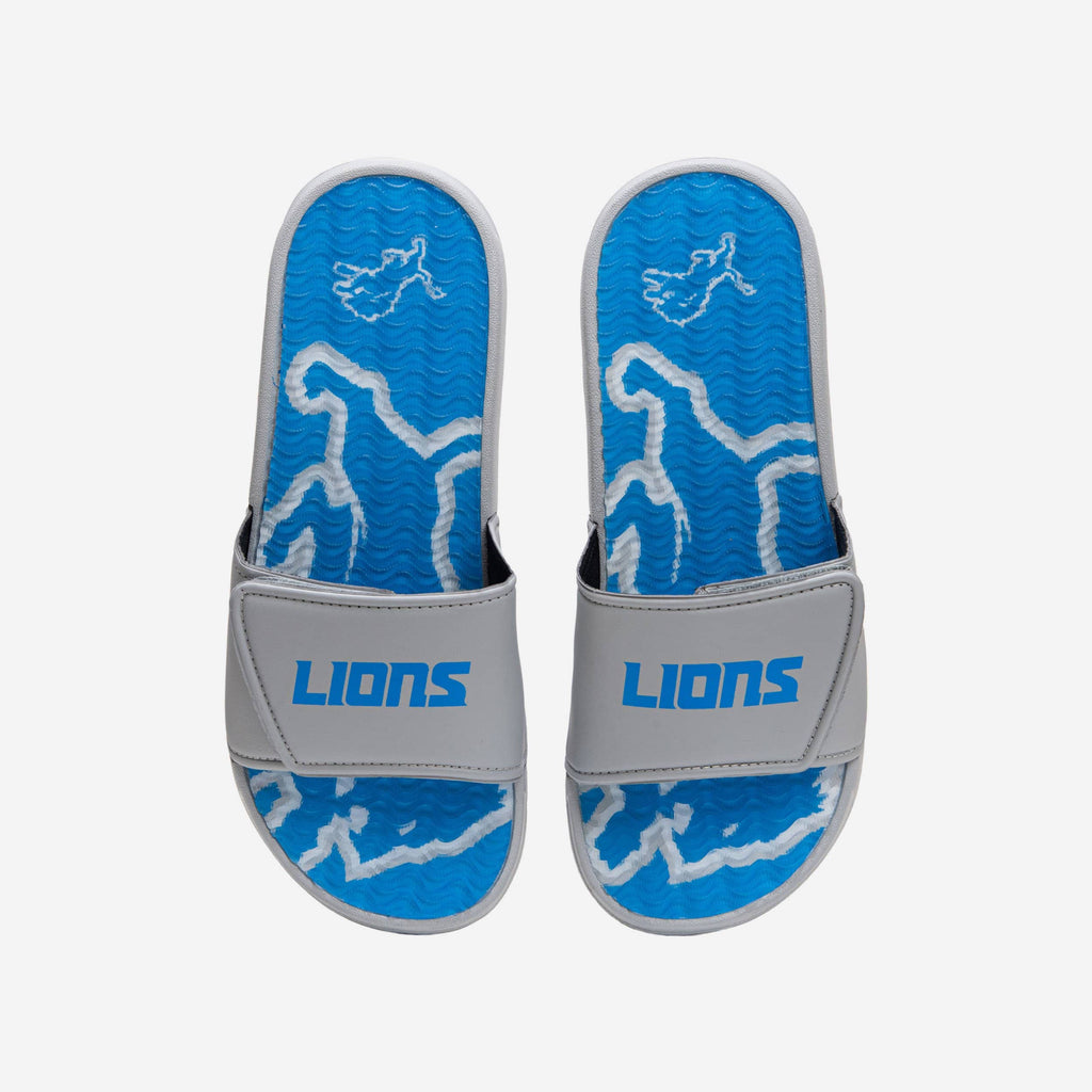 Detroit Lions Wordmark Gel Slide FOCO S - FOCO.com