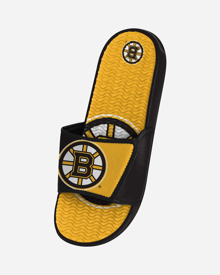Boston Bruins Colorblock Big Logo Gel Slide FOCO - FOCO.com